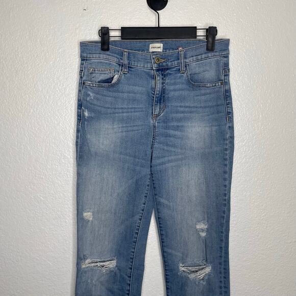 Sneakpeek Womens Jeans Size 5 Girlfriend Denim Blue Light Wash Distressed Casual - Picture 9 of 14